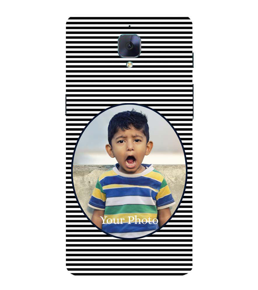 A0509-Stripes and Photo Back Cover for OnePlus 3 and OnePlus 3T