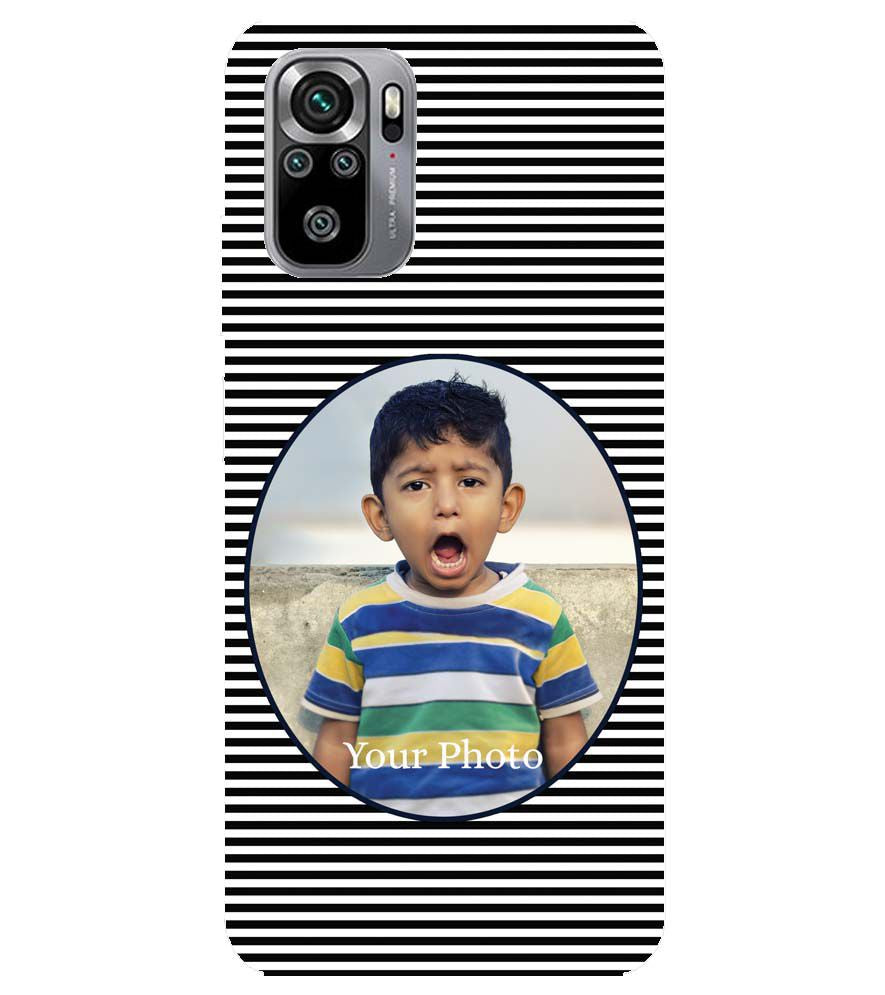 A0509-Stripes and Photo Back Cover for Xiaomi Redmi Note 10S