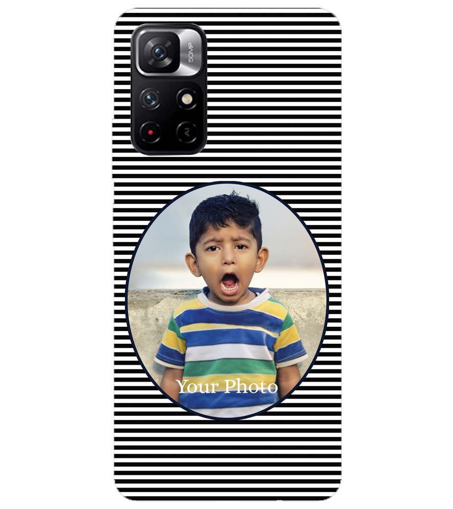 A0509-Stripes and Photo Back Cover for Xiaomi Redmi Note 11T 5G