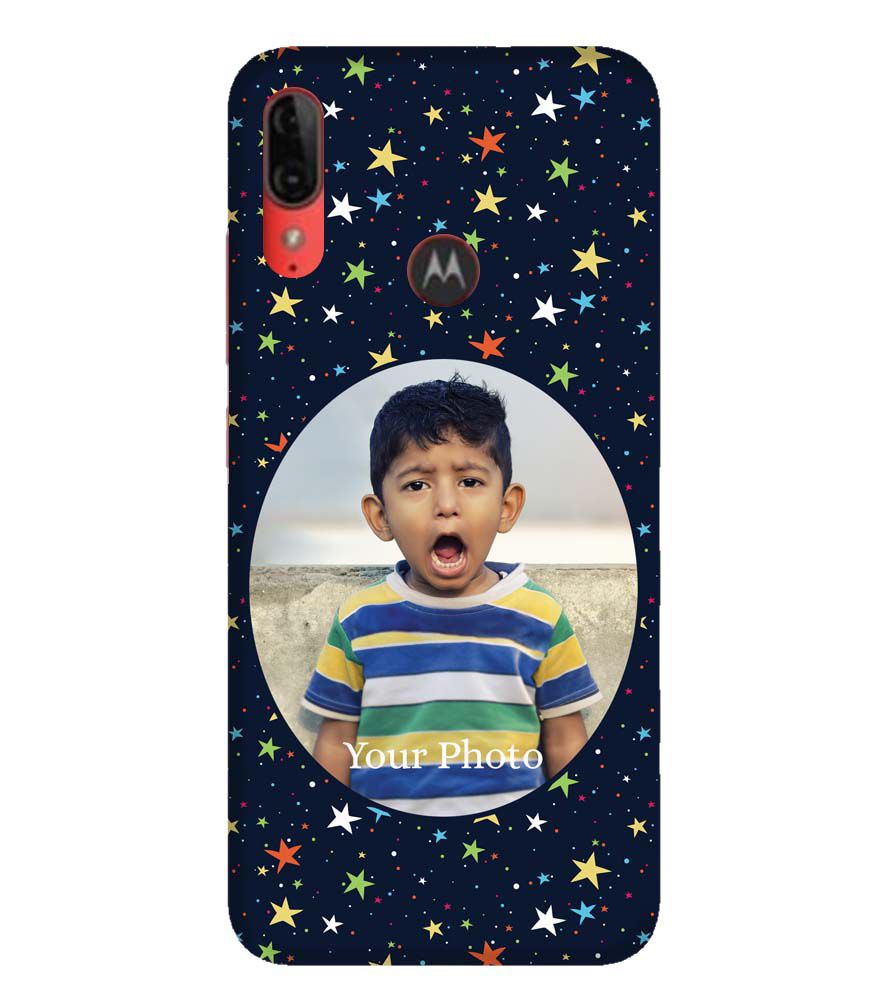 A0510-Stars and Photo Back Cover for Motorola Moto E6s