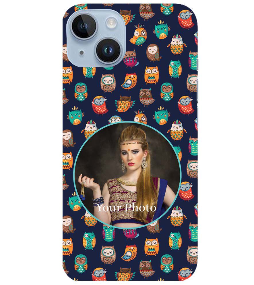 A0512-Owly Pattern Photo Back Cover for Apple iPhone 14