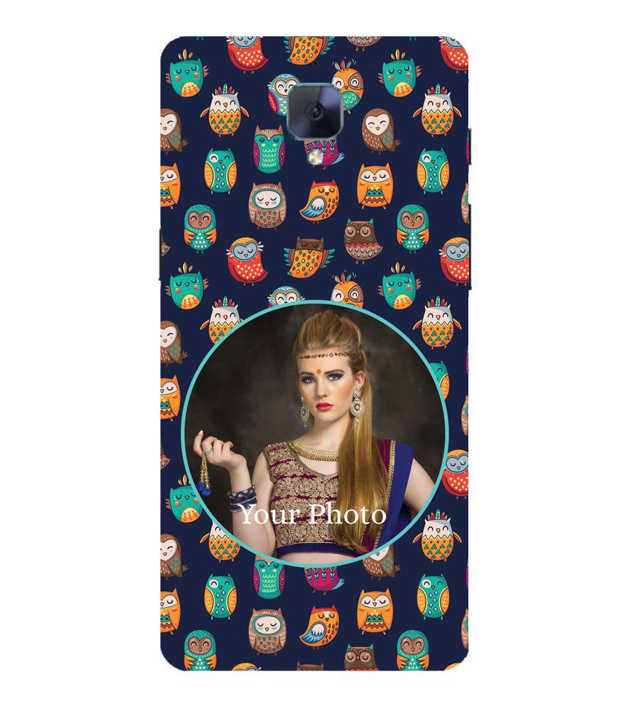 A0512-Owly Pattern Photo Back Cover for OnePlus 3 and OnePlus 3T