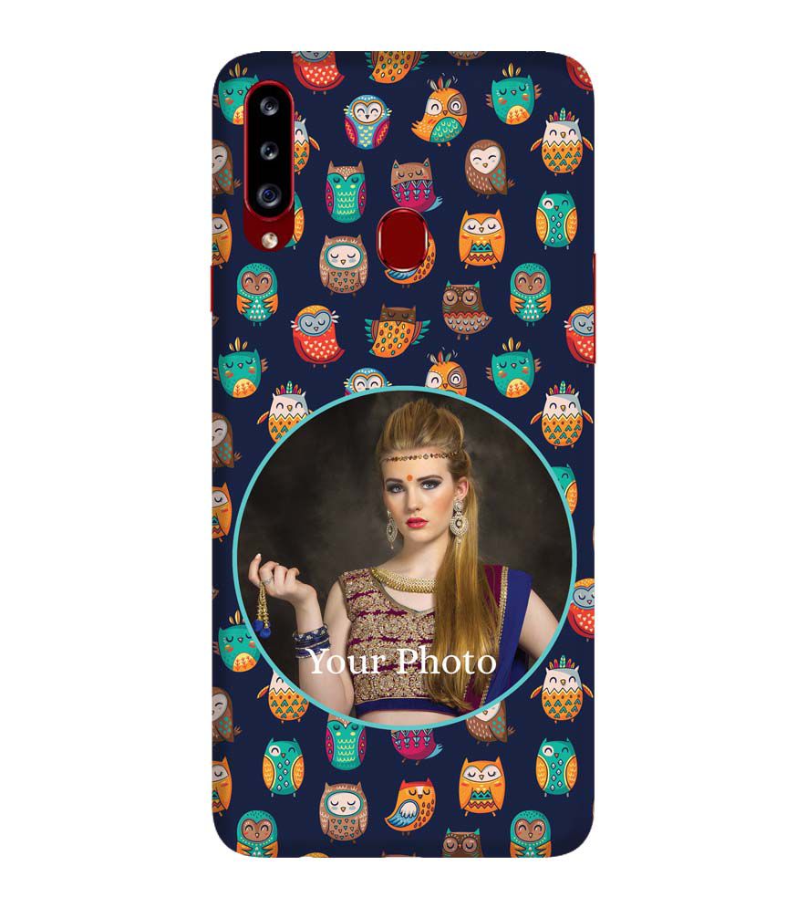 A0512-Owly Pattern Photo Back Cover for Samsung Galaxy A20s