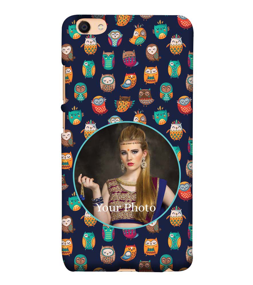 A0512-Owly Pattern Photo Back Cover for vivo Y55s