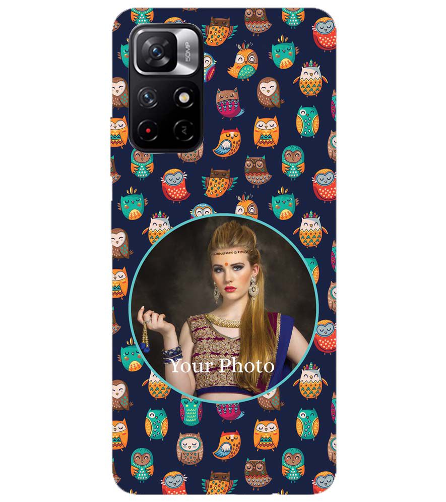 A0512-Owly Pattern Photo Back Cover for Xiaomi Redmi Note 11T 5G
