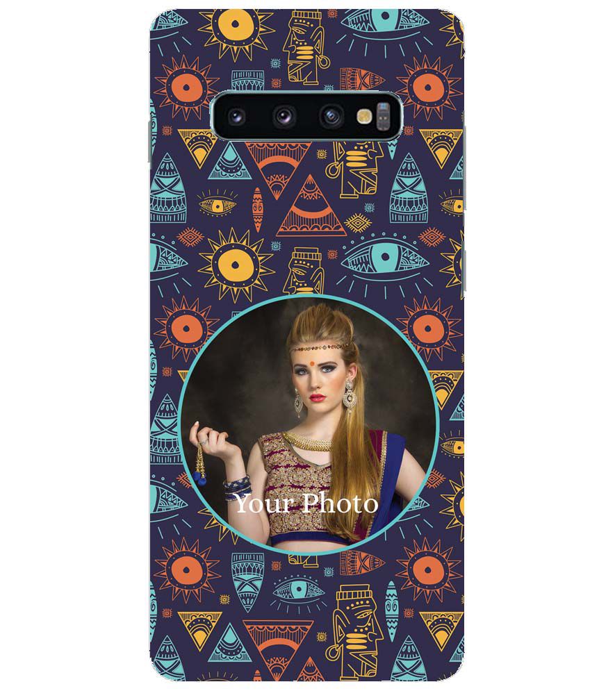 A0513-Traditional Pattern Photo Back Cover for Samsung Galaxy S10+ (Plus with 6.4 Inch Screen)