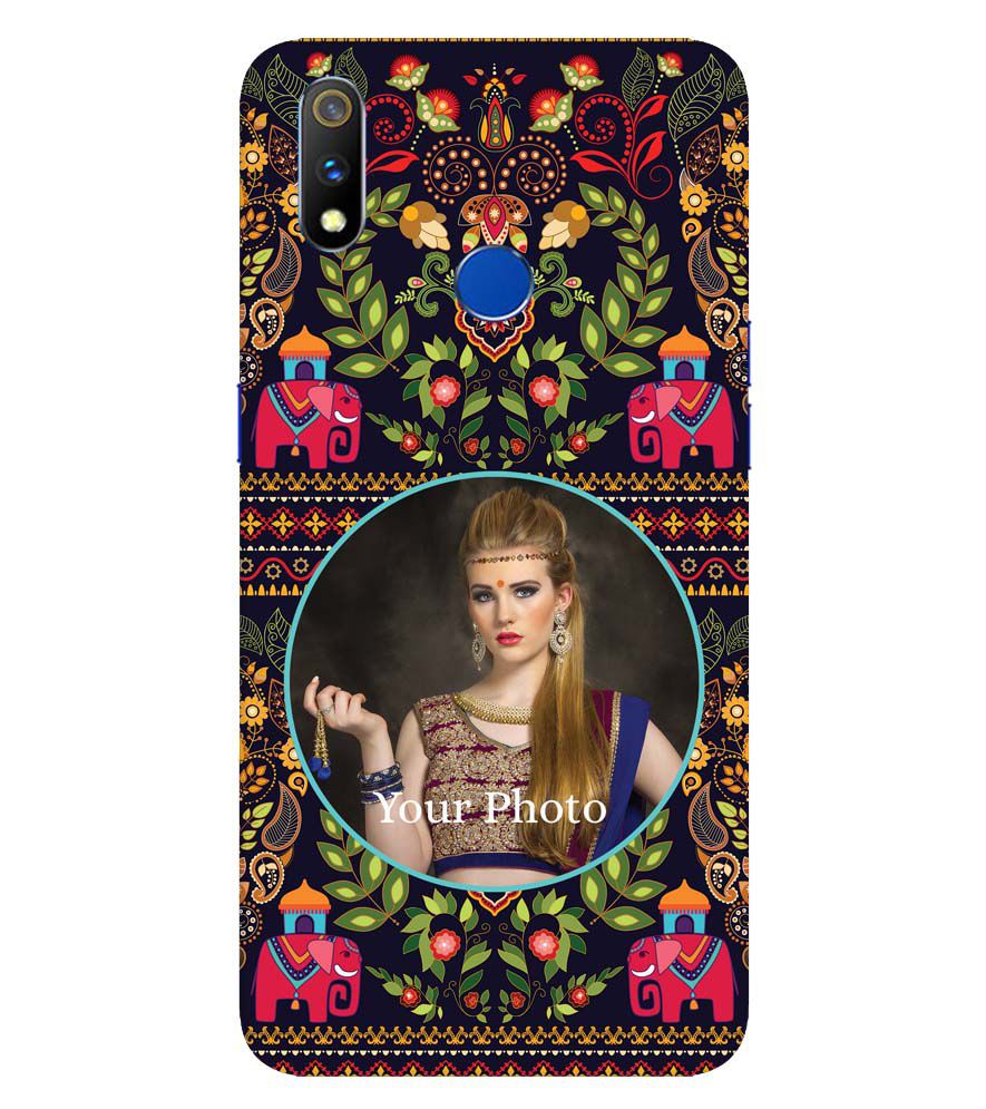 A0514-Mughal Pattern Photo Back Cover for Realme X Lite