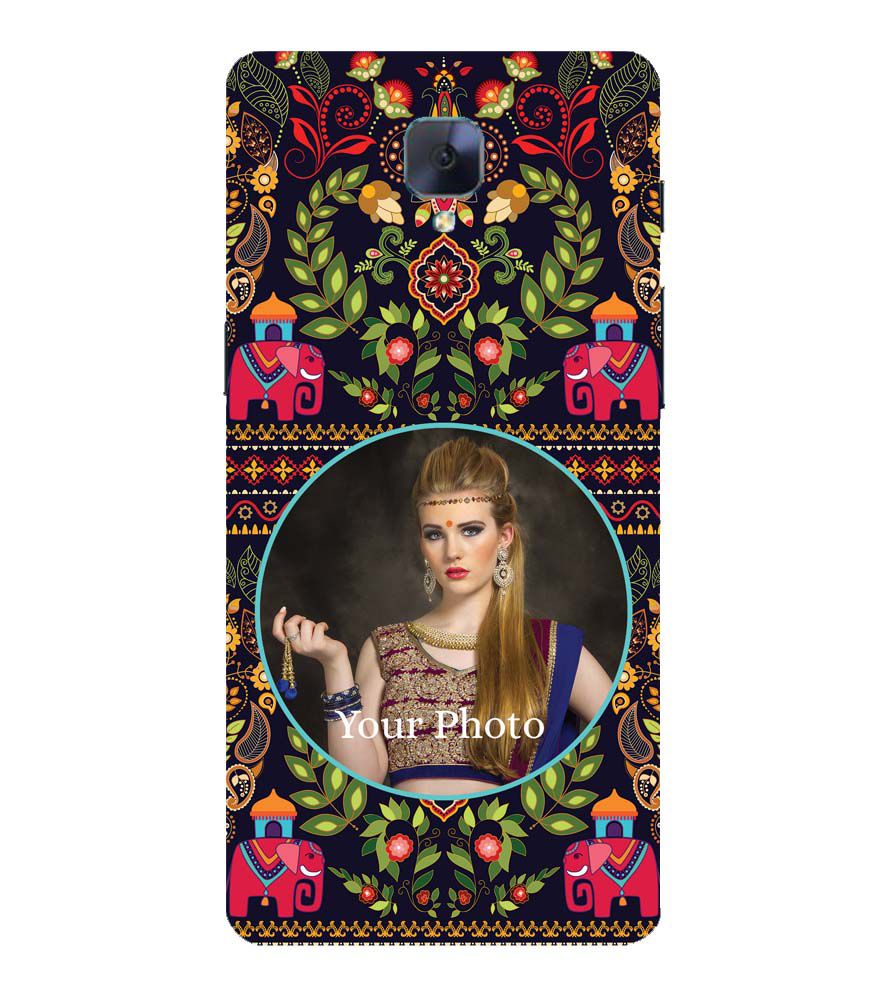 A0514-Mughal Pattern Photo Back Cover for OnePlus 3 and OnePlus 3T