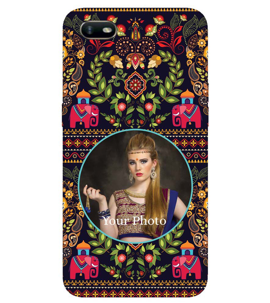 A0514-Mughal Pattern Photo Back Cover for Oppo A1k