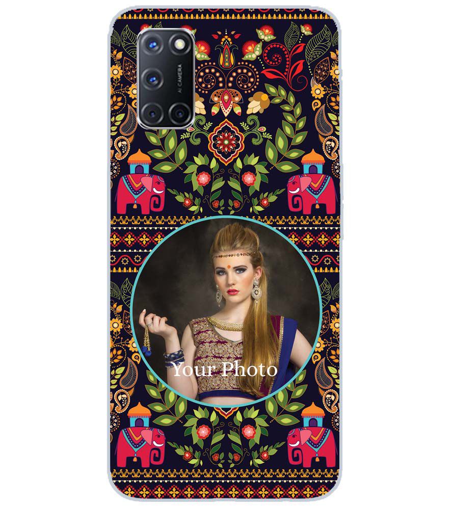 A0514-Mughal Pattern Photo Back Cover for Oppo A72