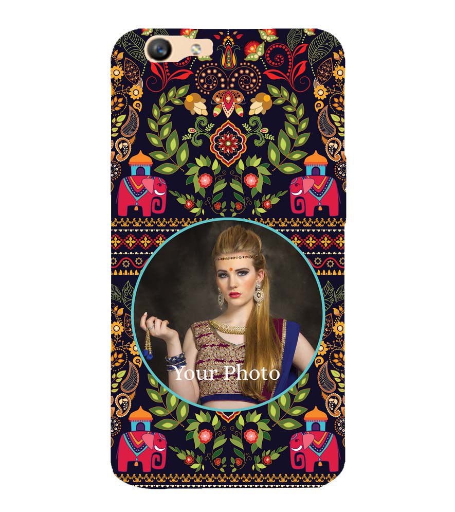 A0514-Mughal Pattern Photo Back Cover for Oppo F1s : A59