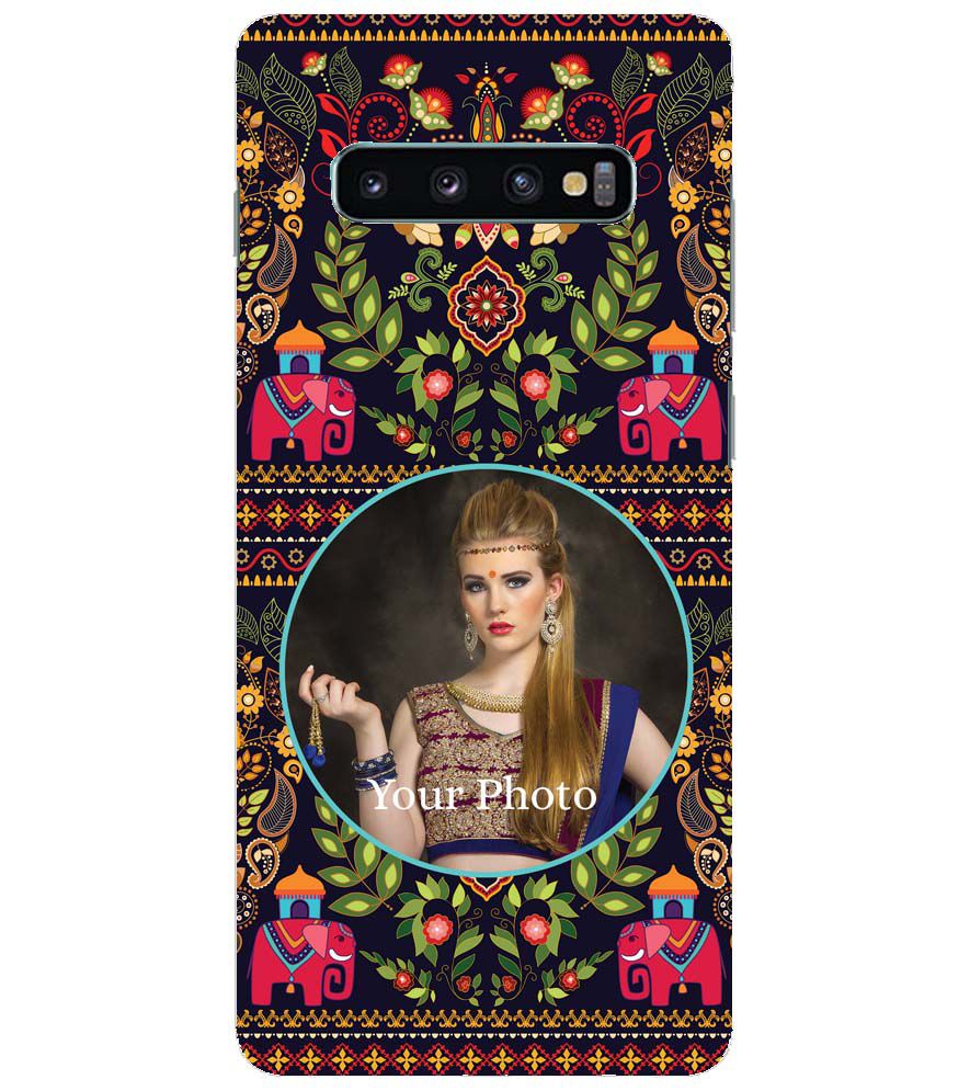 A0514-Mughal Pattern Photo Back Cover for Samsung Galaxy S10+ (Plus with 6.4 Inch Screen)