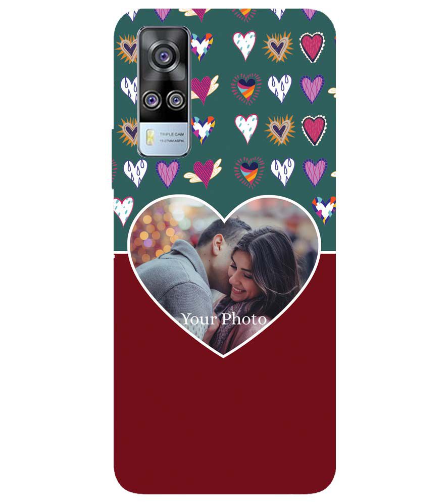A0516-Hearts Photo Back Cover for vivo Y51 (2020, December)