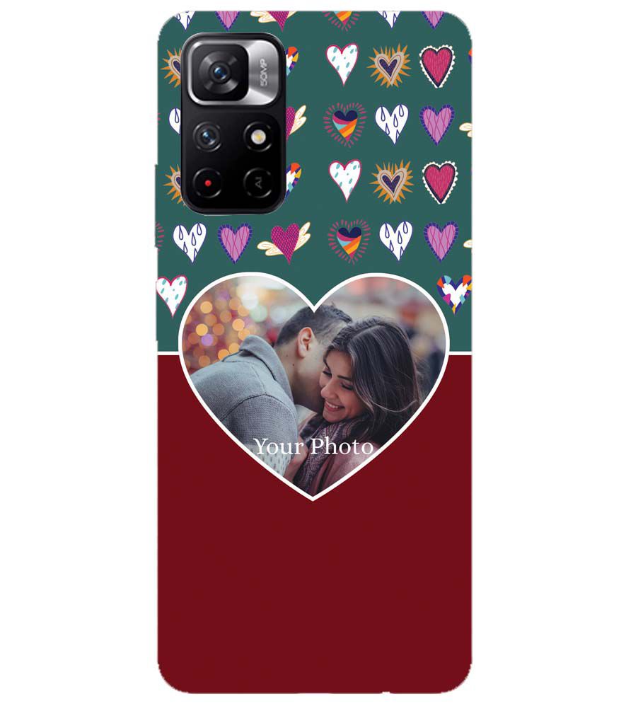 A0516-Hearts Photo Back Cover for Xiaomi Redmi Note 11T 5G