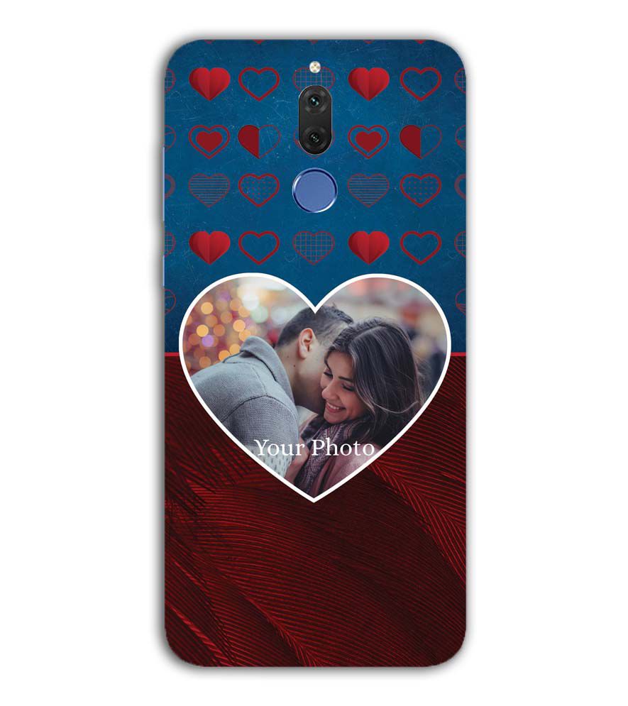 A0517-Blue Hearts Photo Back Cover for Huawei Nova 2i