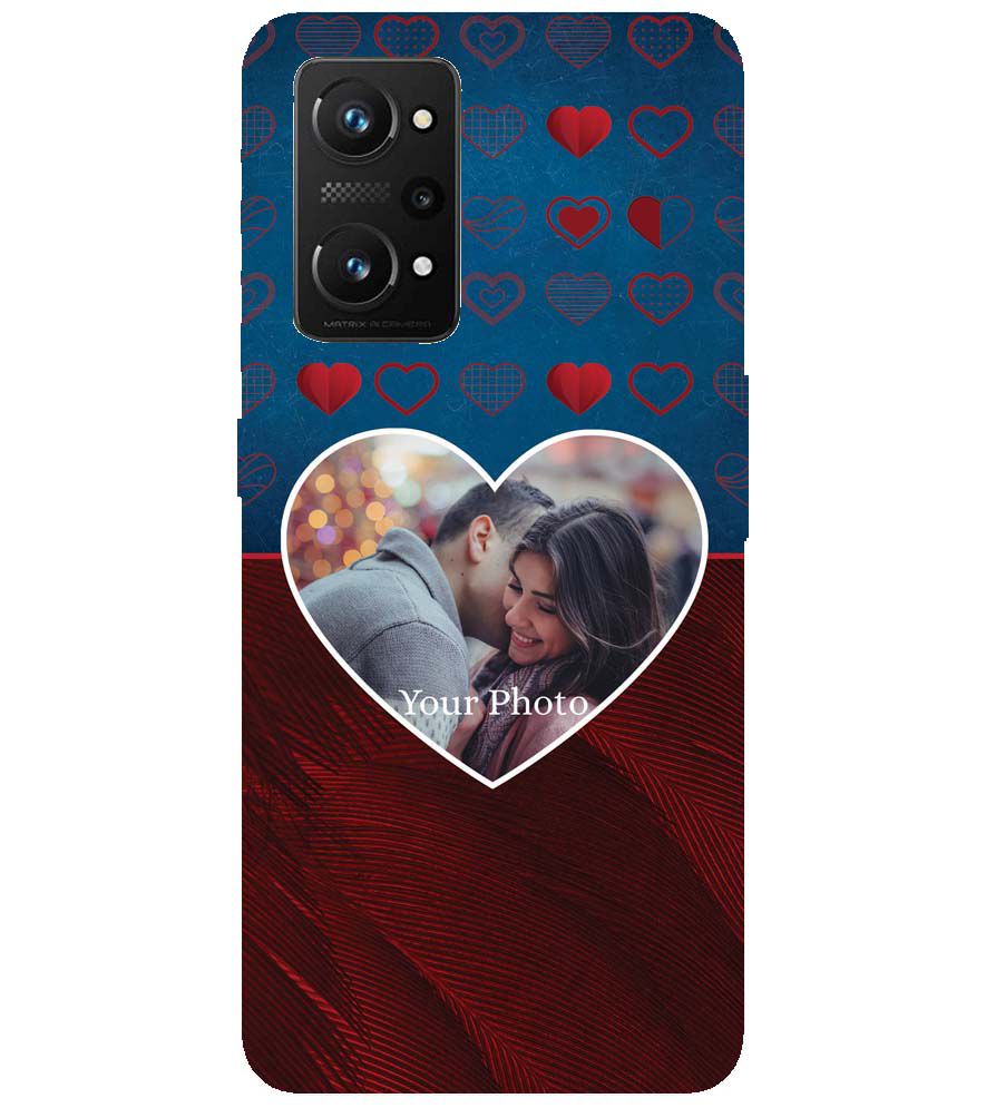 A0517-Blue Hearts Photo Back Cover for Realme X7 Max 5G