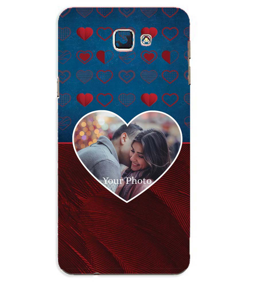 A0517-Blue Hearts Photo Back Cover for Samsung Galaxy J5 Prime