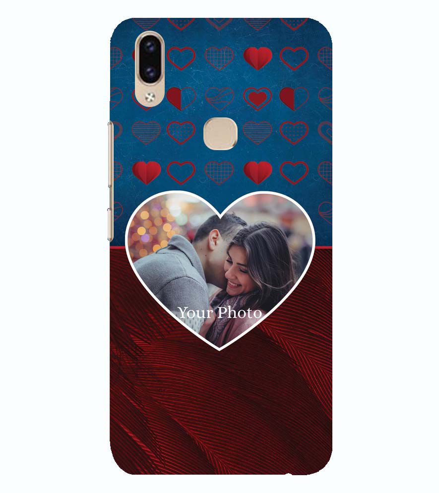 A0517-Blue Hearts Photo Back Cover for Vivo Y95 and VivoY91