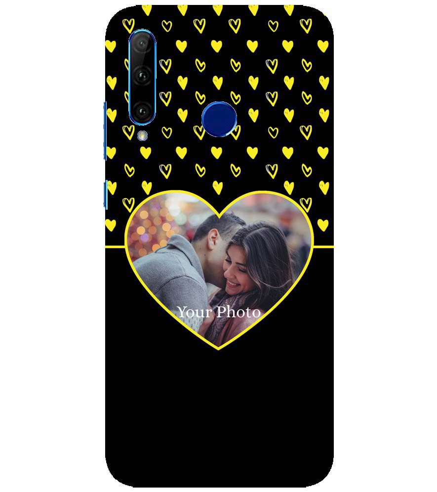 A0519-White Hearts Photo Back Cover for Huawei Honor 10i