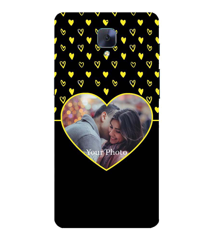 A0519-White Hearts Photo Back Cover for OnePlus 3 and OnePlus 3T