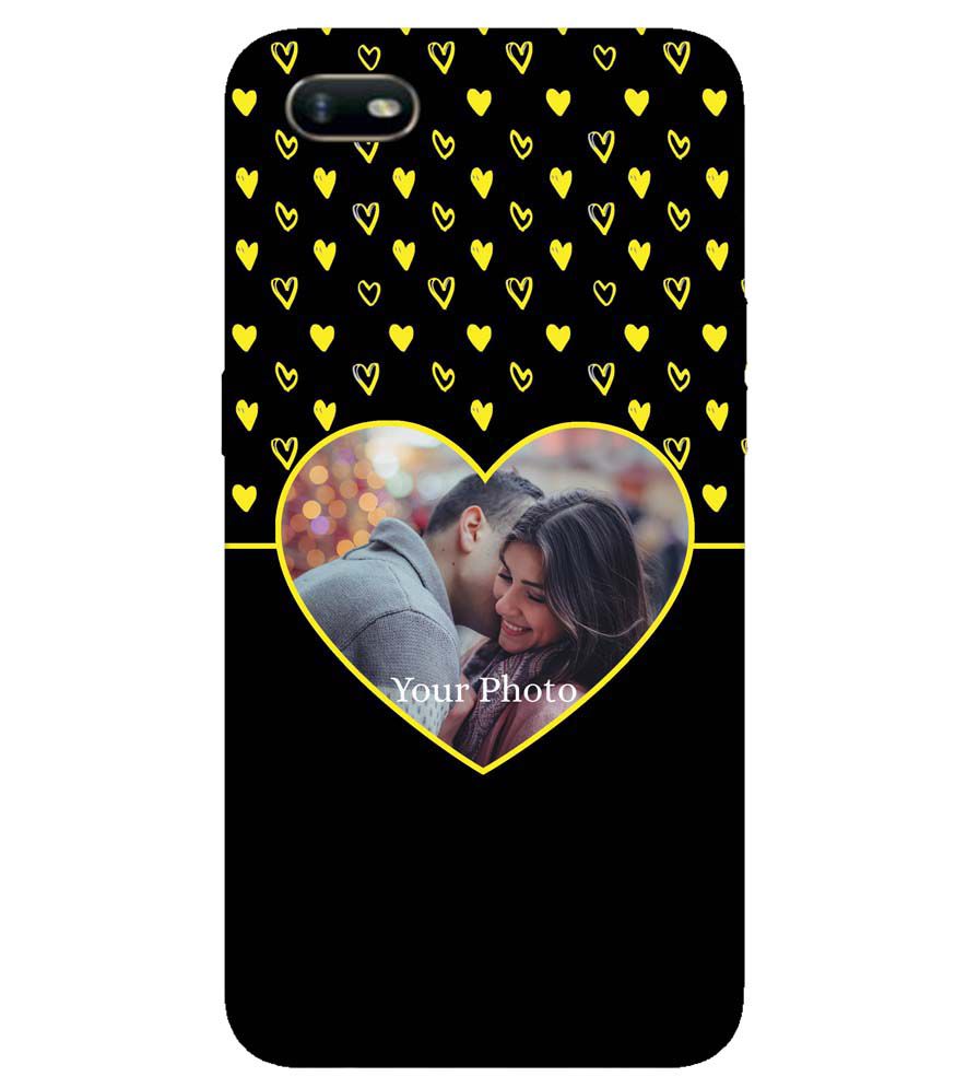 A0519-White Hearts Photo Back Cover for Oppo A1k