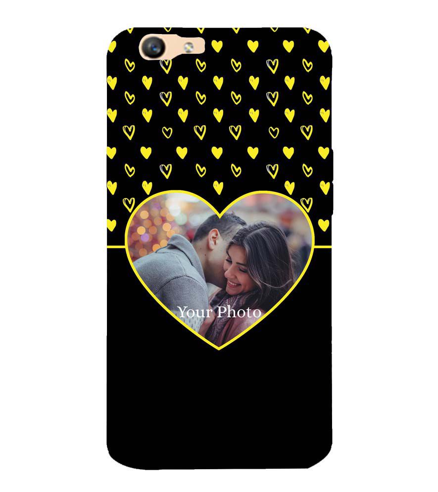 A0519-White Hearts Photo Back Cover for Oppo F1s : A59