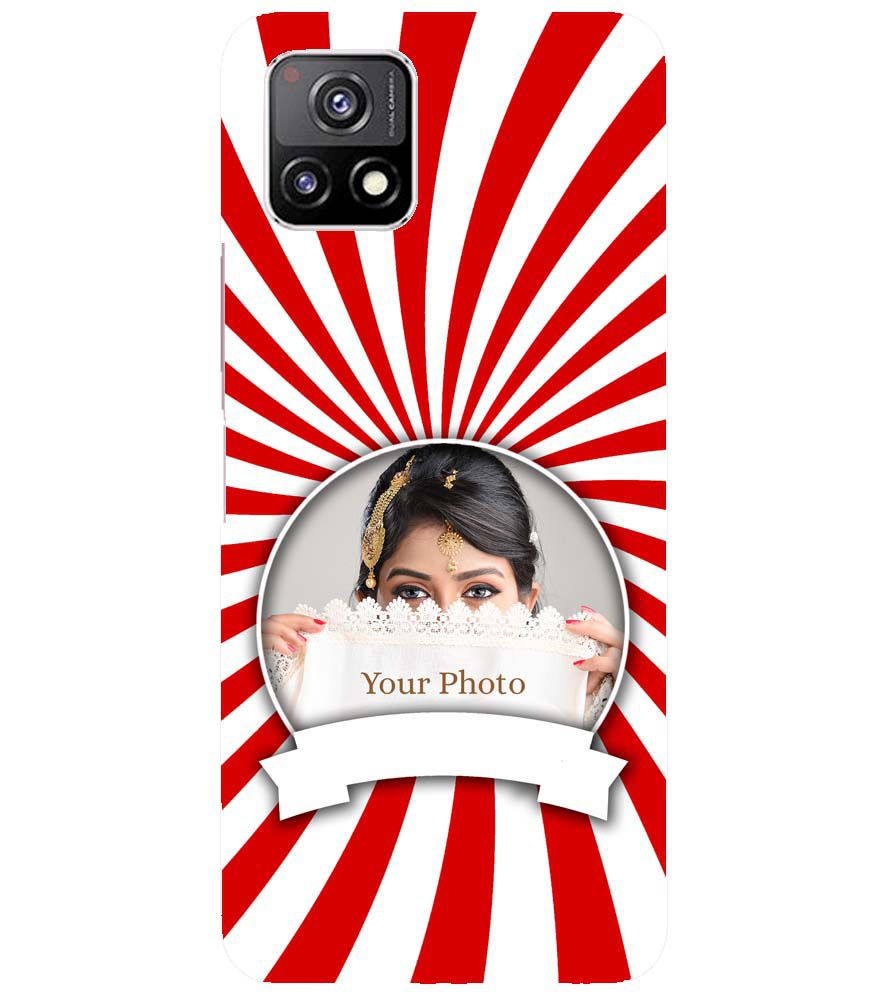 A0527-Red and White Frame Back Cover for vivo Y52s