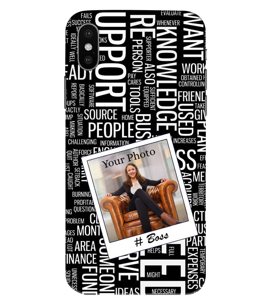 A0528-Boss with Photo Back Cover for Apple iPhone XS Max