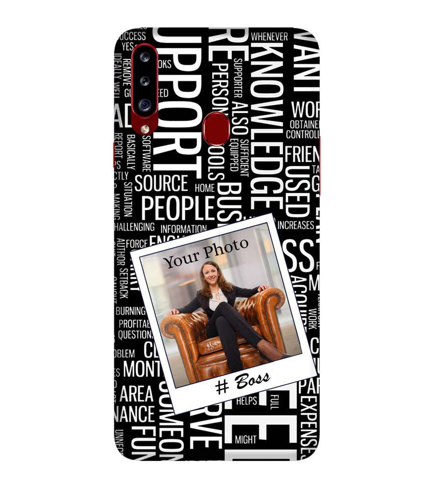 A0528-Boss with Photo Back Cover for Samsung Galaxy A20s