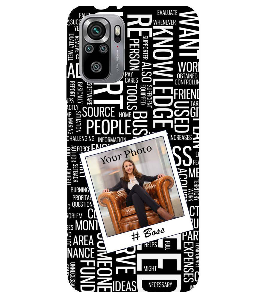 A0528-Boss with Photo Back Cover for Xiaomi Redmi Note 10S