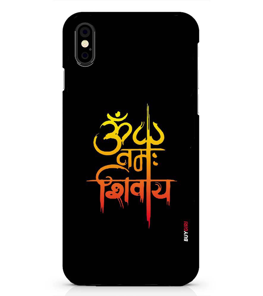 BG0063-Om Namah Shivay Back Cover for Apple iPhone X