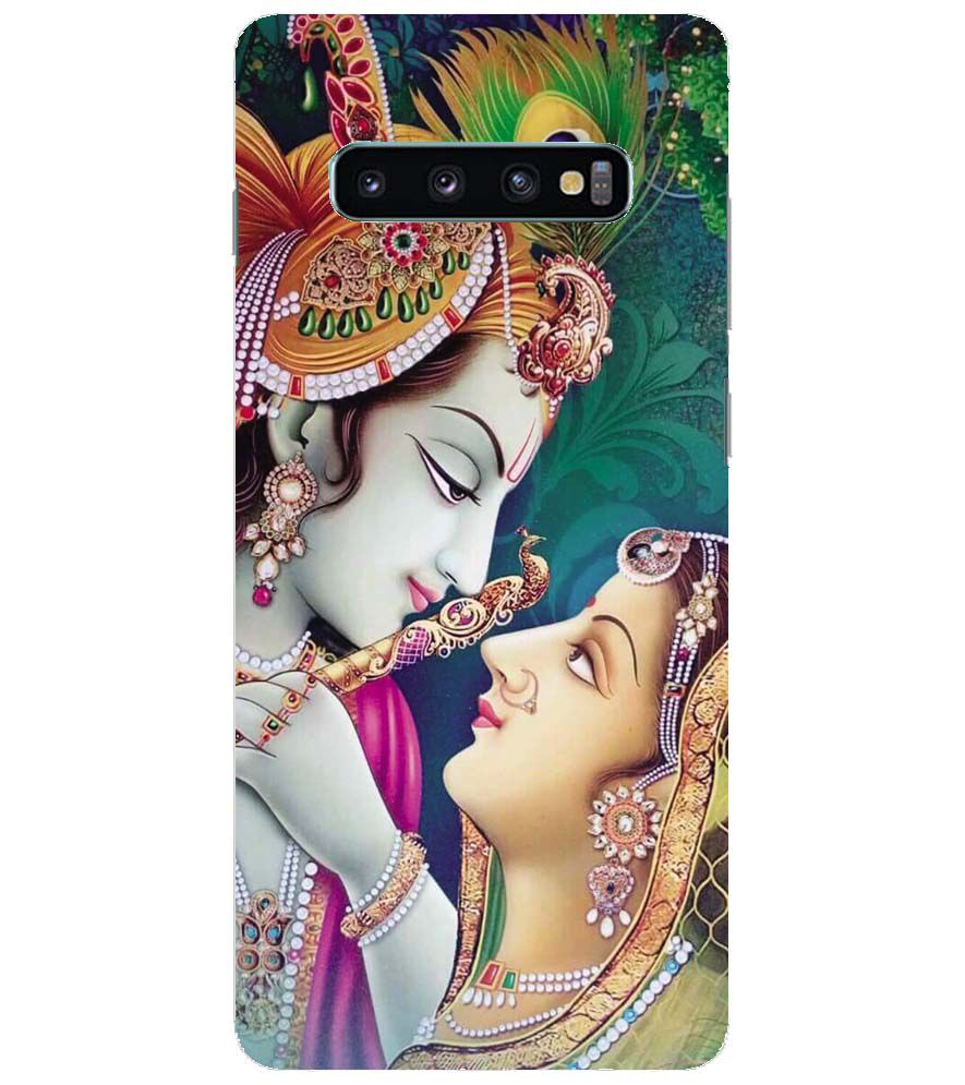 BG0072-Radha Krishna Back Cover for Samsung Galaxy S10+ (Plus with 6.4 Inch Screen)