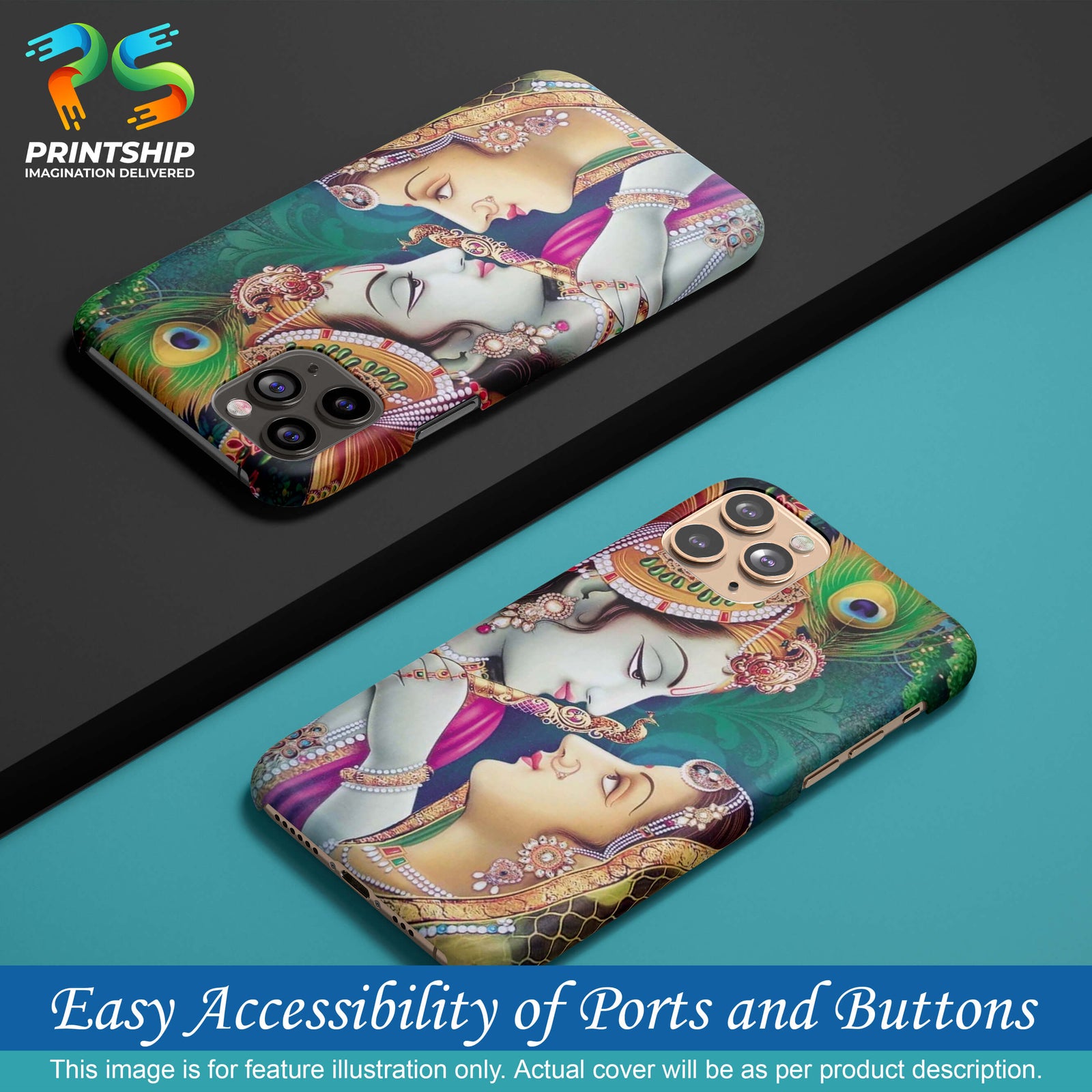 BG0072-Radha Krishna Back Cover for Vivo Y71i-Image5