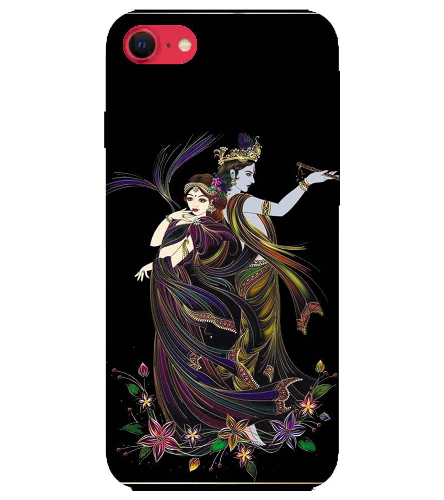 BG0074-Jai Radha Krishna Back Cover for Apple iPhone SE (2020)