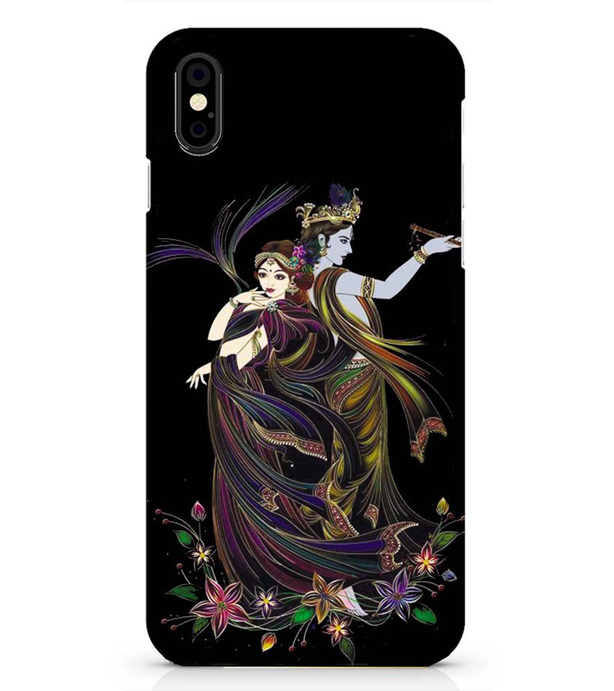 BG0074-Jai Radha Krishna Back Cover for Apple iPhone X