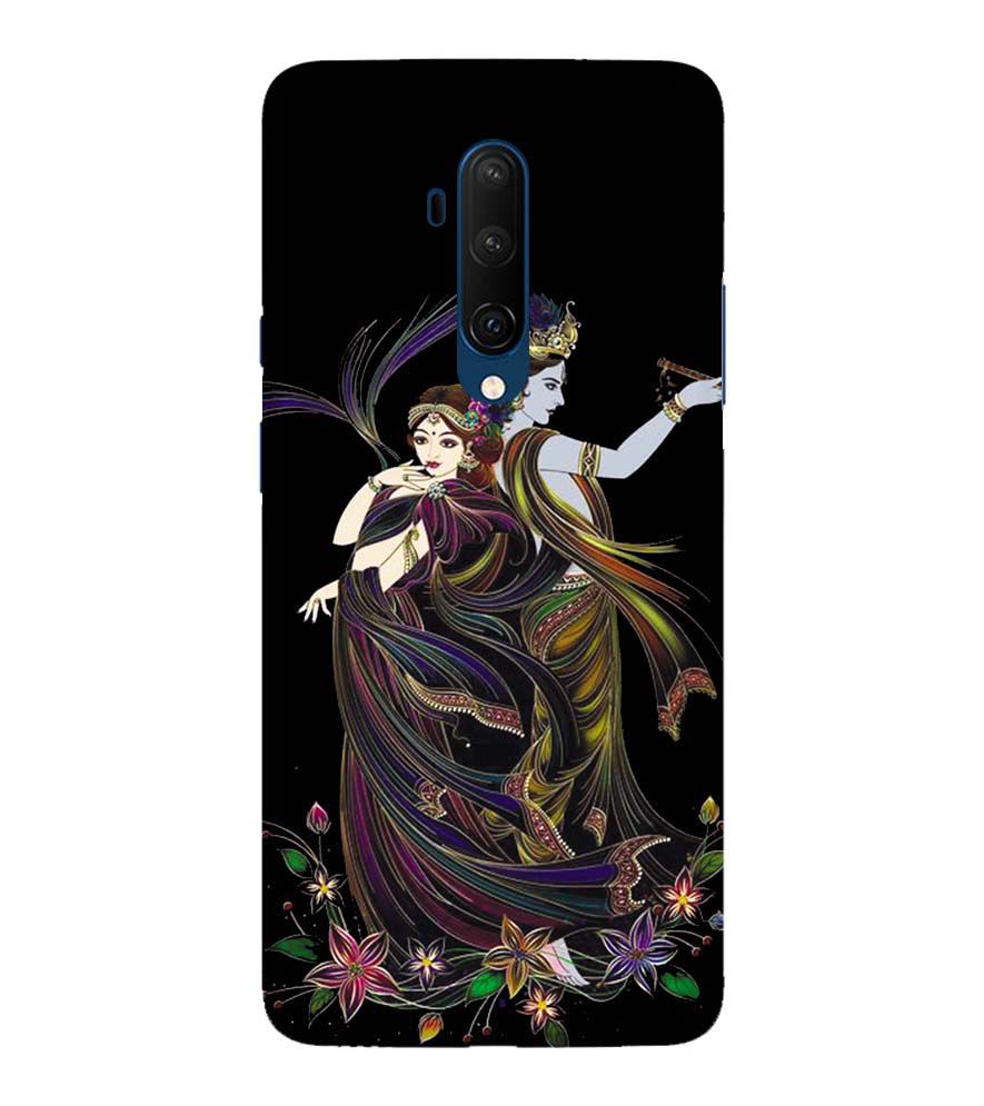 BG0074-Jai Radha Krishna Back Cover for OnePlus 7T Pro