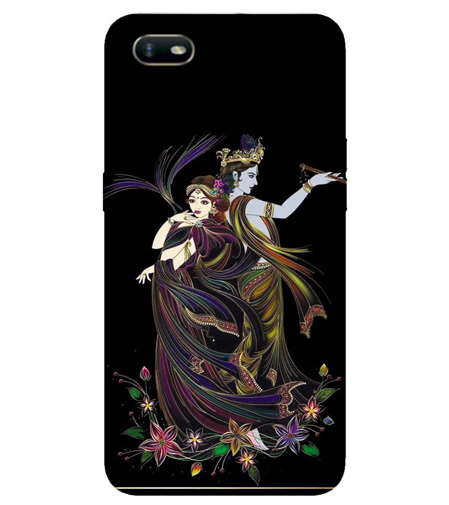 BG0074-Jai Radha Krishna Back Cover for Oppo A1k