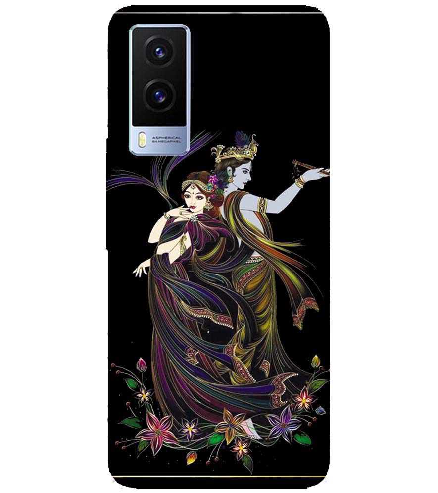 BG0074-Jai Radha Krishna Back Cover for Vivo V21e 5G