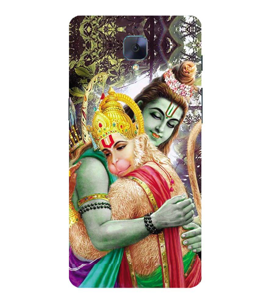 BG0075-Ram And Hanuman Ji Back Cover for OnePlus 3 and OnePlus 3T