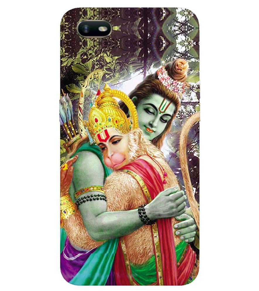 BG0075-Ram And Hanuman Ji Back Cover for Oppo A1k