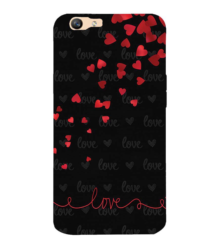BT0003-Love Quote In A Black Back Ground Back Cover for Oppo F1s : A59