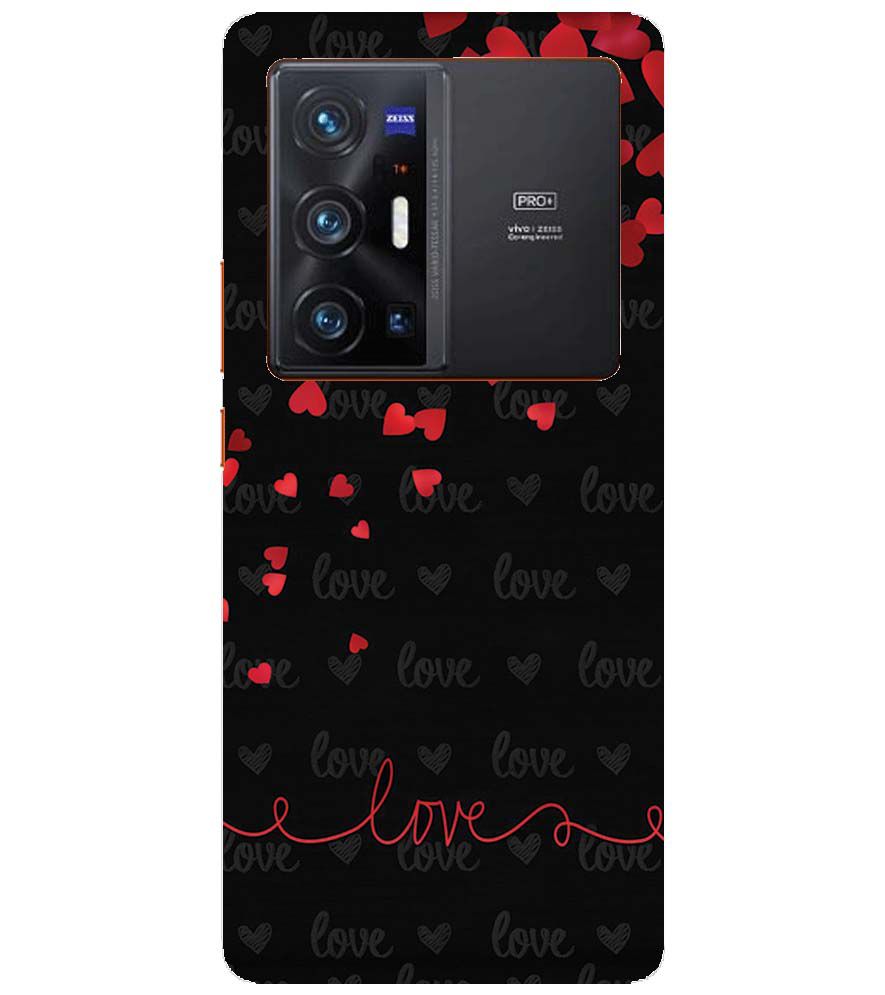 BT0003-Love Quote In A Black Back Ground Back Cover for vivo X70 Pro+