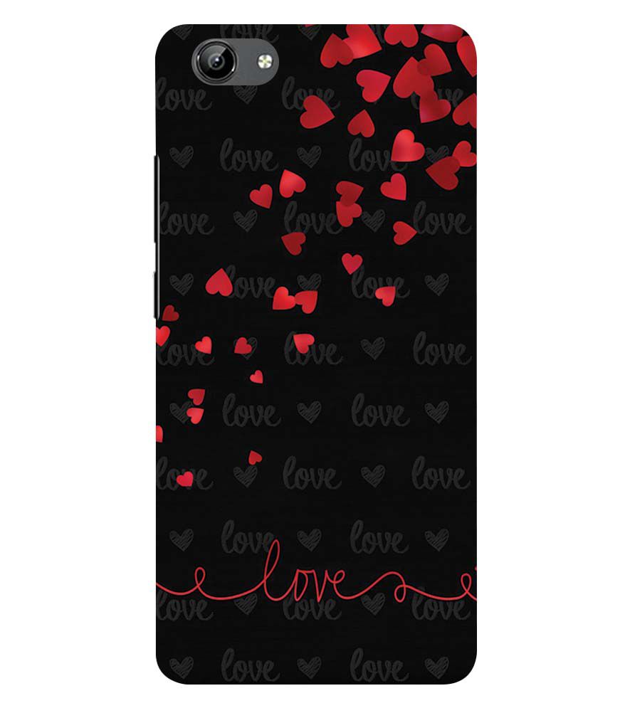 BT0003-Love Quote In A Black Back Ground Back Cover for Vivo Y71i