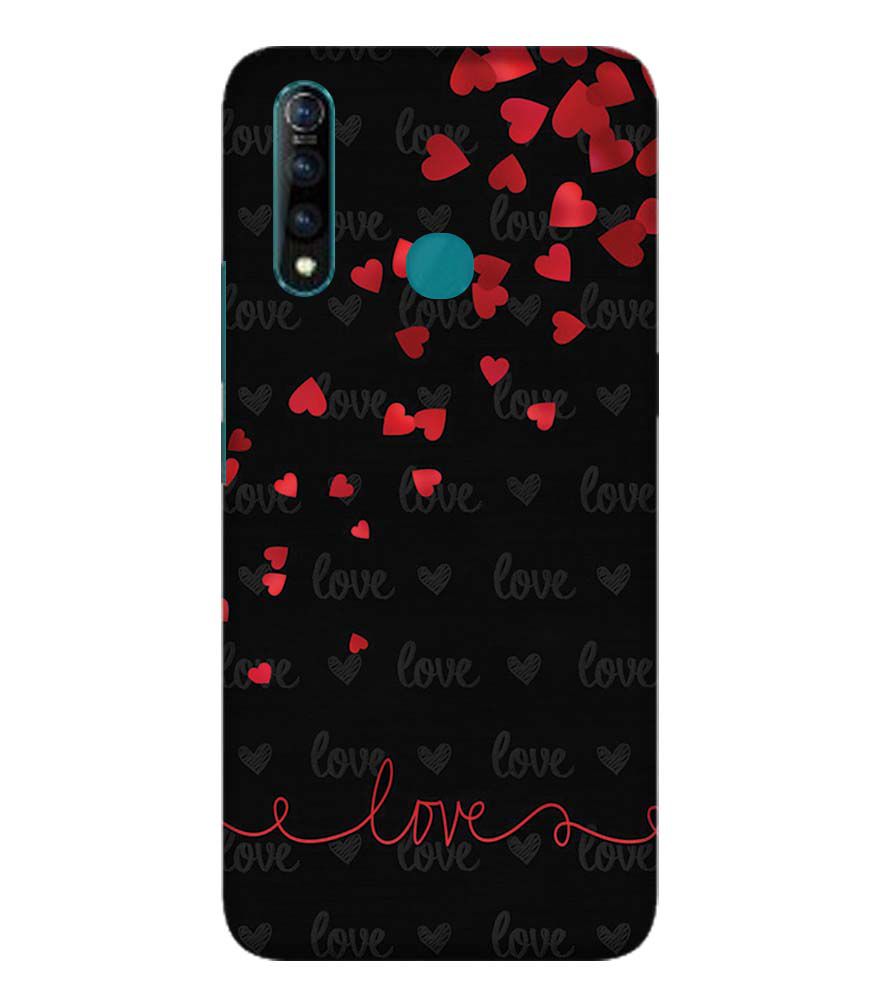 BT0003-Love Quote In A Black Back Ground Back Cover for Vivo Z1 Pro