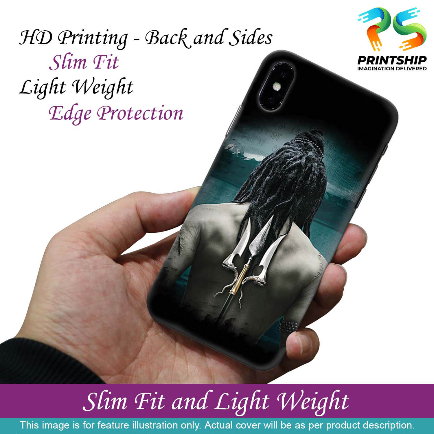 BT0233-Lord Shiva Rear Pic Back Cover for Oppo F1s : A59-Image2