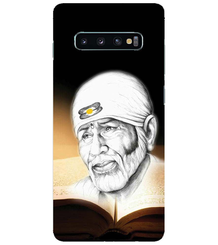 D1516-Sai Baba Back Cover for Samsung Galaxy S10+ (Plus with 6.4 Inch Screen)