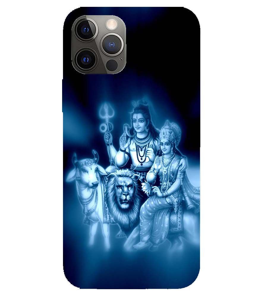 D1535-Shiv Parvati Back Cover for Apple iPhone 12 Pro