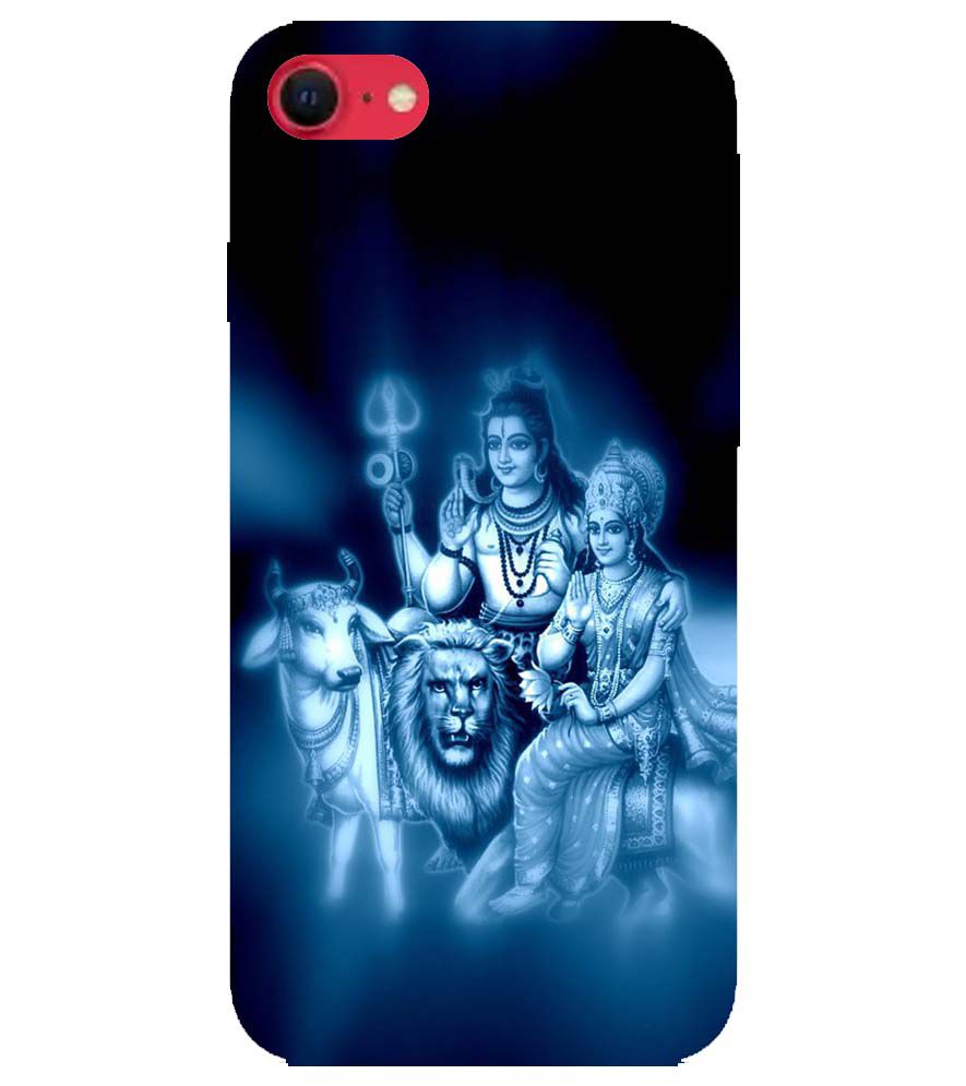 D1535-Shiv Parvati Back Cover for Apple iPhone SE (2020)
