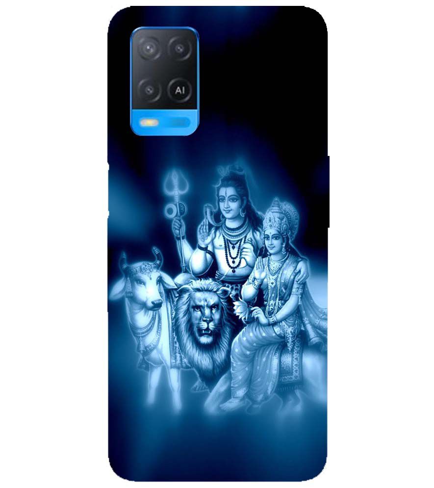 D1535-Shiv Parvati Back Cover for Oppo A54