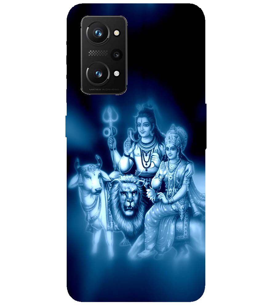 D1535-Shiv Parvati Back Cover for Realme X7 Max 5G